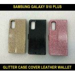 Glitter Cover Case For Samsung Galaxy S10 Plus SM-G975F Strong Leather Flip Wallet Slim Fit Look